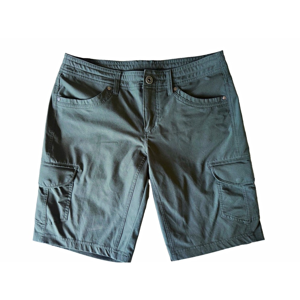 KÜHL Freeflex Cargo Shorts Women's Size 6 Olive Green 10" Hiking Outdoor 6501